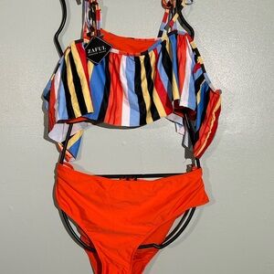 ZAFUL Striped Bikini SWIMSUIT Sz 2X
